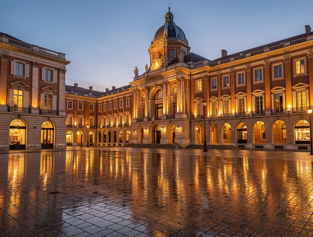 Vue de la Place du Capitole à Toulouse à proximité de Mavenoora